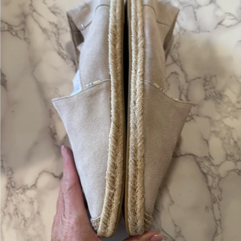 Toms Beige Suede Espadrilles